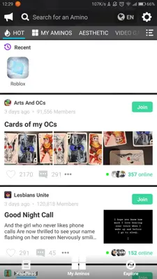Amino android App screenshot 11